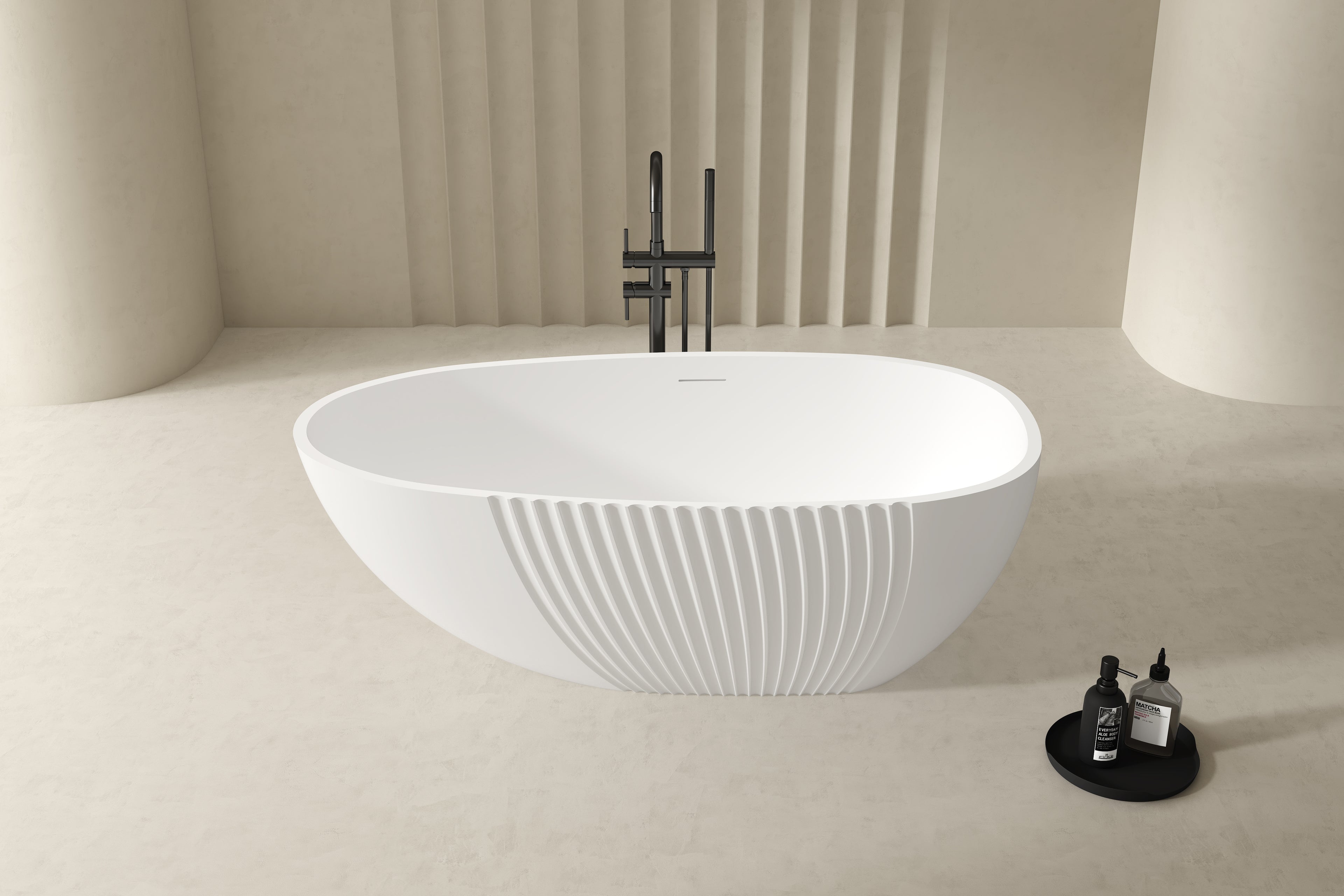 MonBlari XY-5005 Freestanding Bath Front Top View