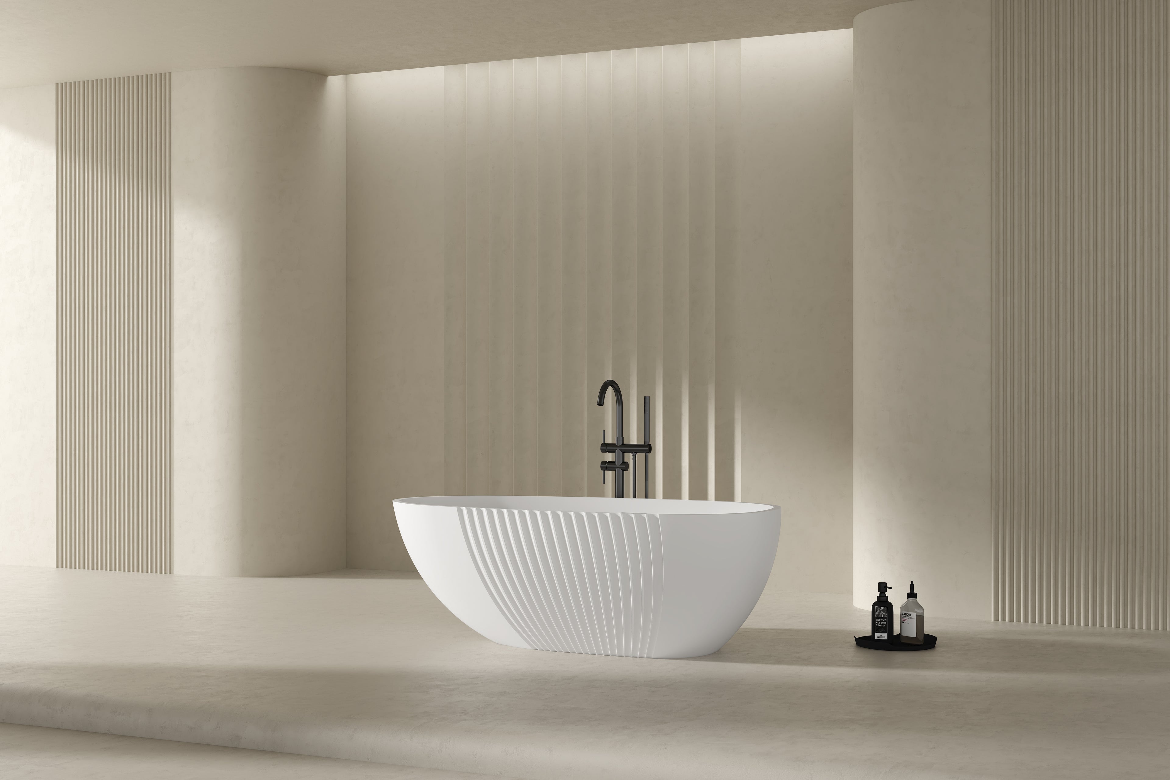 MonBlari XY-5005 Freestanding Bath Diagonal View
