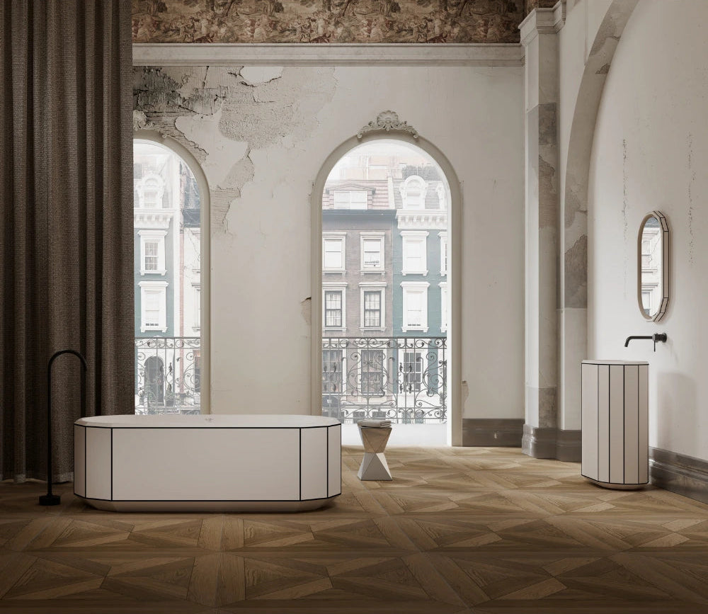 MonBlari BERYL series bath with black rim