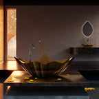 MonBlari GINKNOVA Series Ginkgo Brown Freestanding Bath for Modern Bathrooms