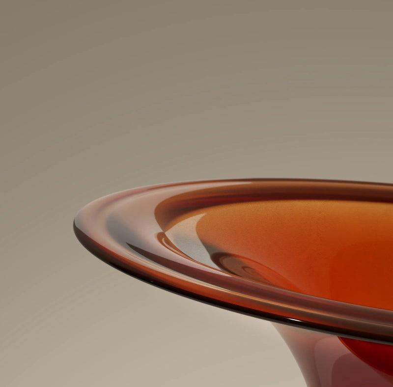 Luxury spring series clear amber freestanding deep soaking bathtub for contemporary interior