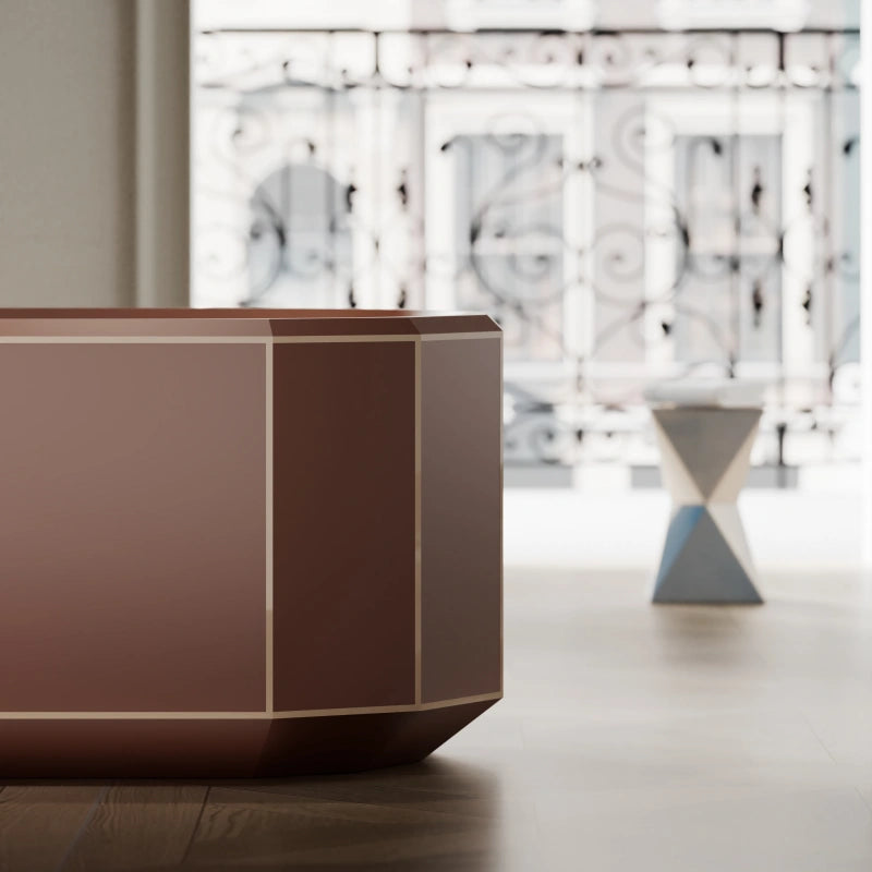 Monblari beryl series contemporary brown bathtub for upscale residential bathroom