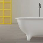 MonBlari freestanding deep soaking bathtub for spa style bathroom interior design