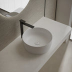 MonBlari TW-A105 White Solid Surface Countertop Basin 400mm