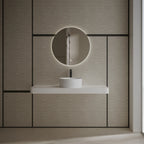 MonBlari TW-A105 White Solid Surface Countertop Basin 400mm