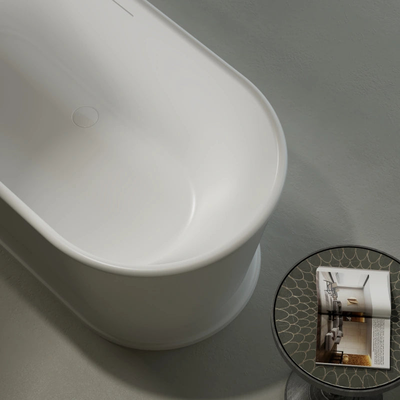 Contemporary deep soaking acrylic bathtub for modern bathroom renovation