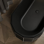 Modern beryl series elegant soaking bathtub for master bathroom