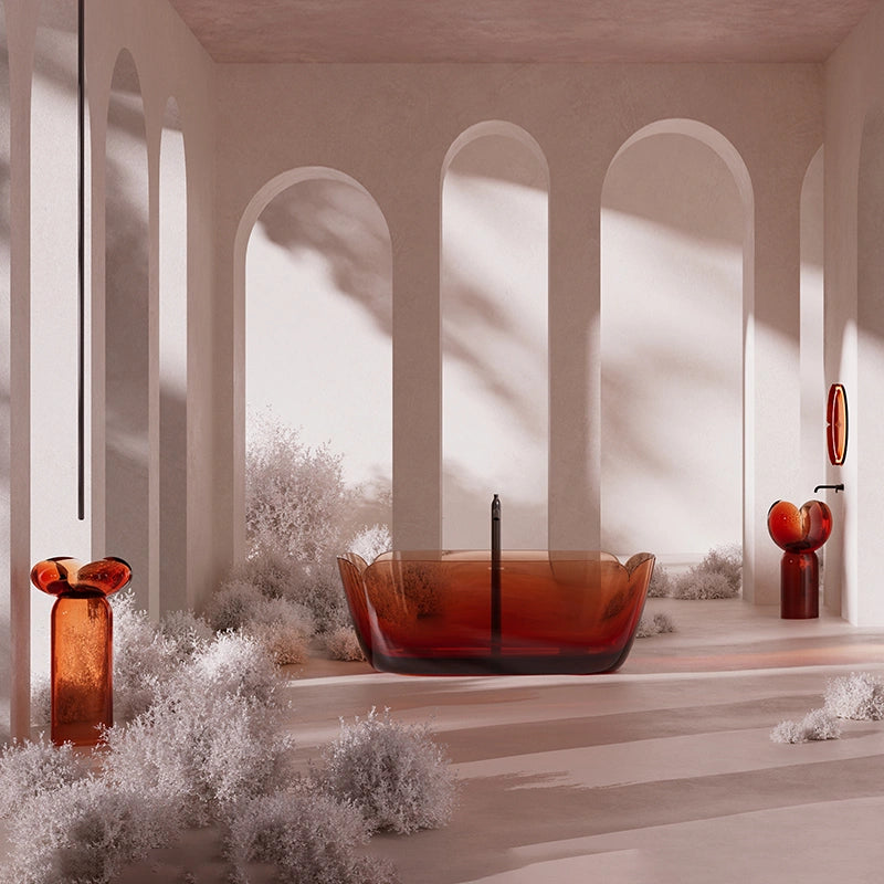 MonBlari FLOWER Series freestanding soaking bathtub