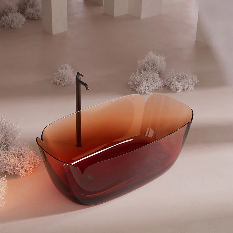 MonBlari FLOWER Series modern freestanding soaking tub