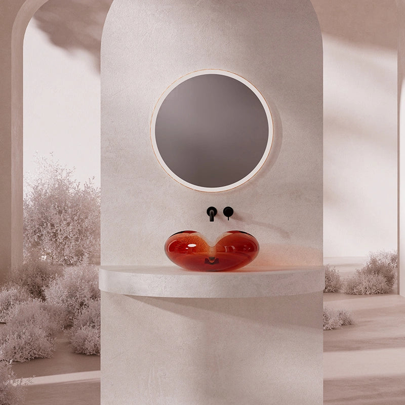 MonBlari FLOWER Series sculptural petal shape wash basin