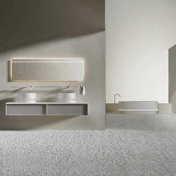 MonBlari LINGLONG Series bathroom vanity unit with solid surface top