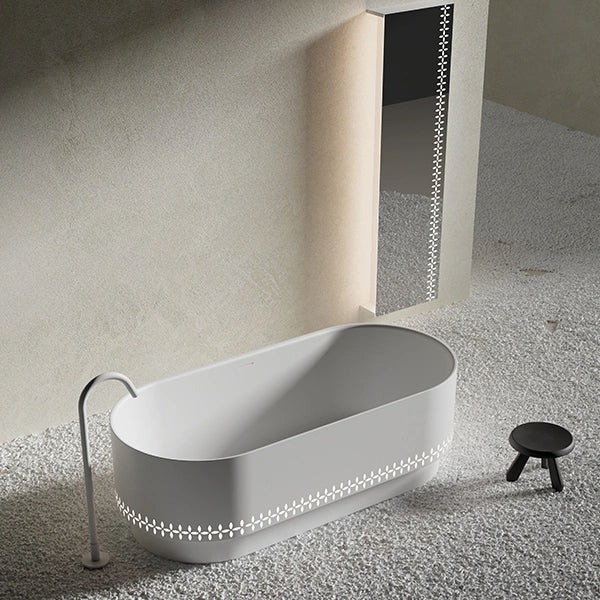 MonBlari LINGLONG Series contemporary freestanding soaking tub
