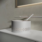 MonBlari LINGLONG Series luxury bathroom vanity unit with solid surface basin top
