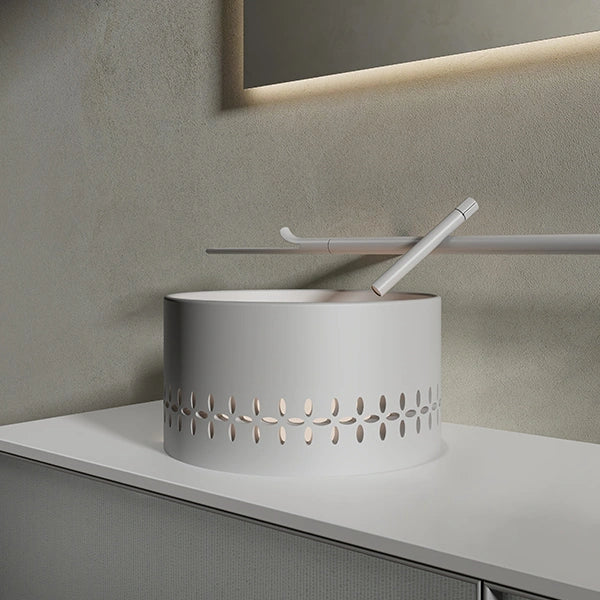 MonBlari LINGLONG Series luxury bathroom vanity unit with solid surface basin top