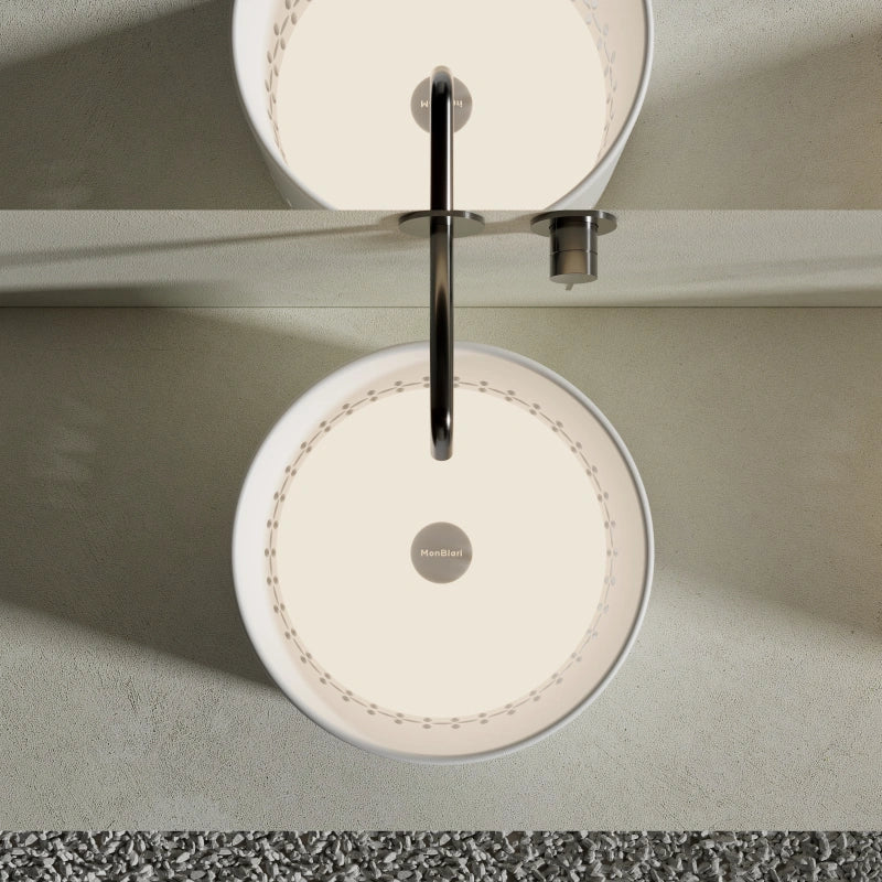 MonBlari LINGLONG Series modern bathroom vessel wash basin