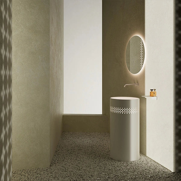 MonBlari LINGLONG Series modern pedestal wash basin