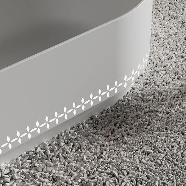 MonBlari LINGLONG Series modern sculptural freestanding bathtub