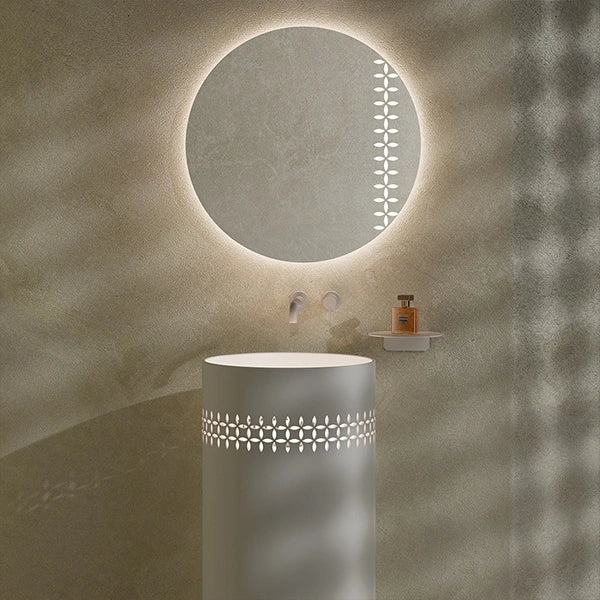 MonBlari LINGLONG Series sculpted freestanding bathroom basin