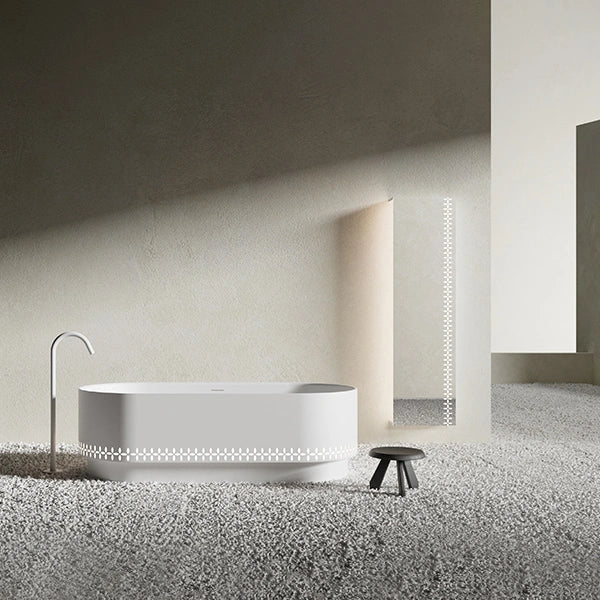 MonBlari LINGLONG Series sculptural soaking bathtub