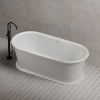 Luxury glossy white Mitsubishi virgin acrylic bathtub for contemporary bathroom renovation