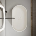 Luxury beryl series black rim bathroom sink for contemporary vanity