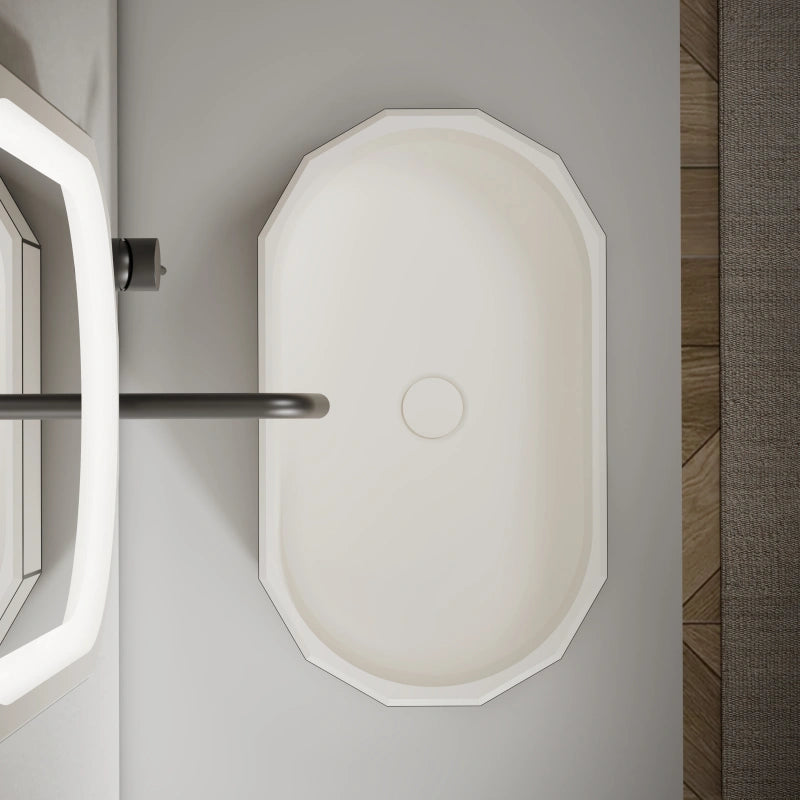 Luxury beryl series black rim bathroom sink for contemporary vanity