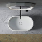 Luxury bathroom vessel sink for modern countertop design