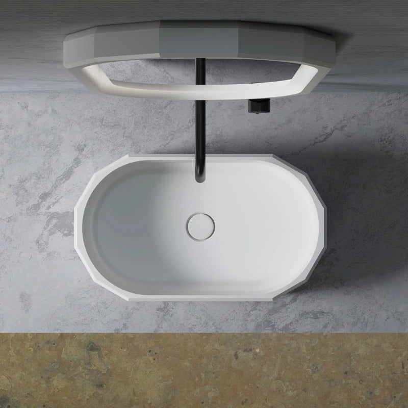 Luxury bathroom vessel sink for modern countertop design