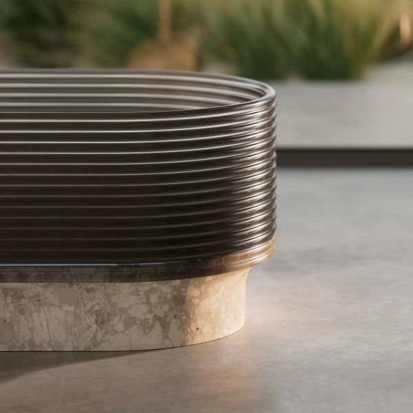 MonBlari STRATA Series Montage Sculptural Freestanding Soaking Tub