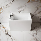 Luxury rectangular acrylic soaking tub for modern bathroom