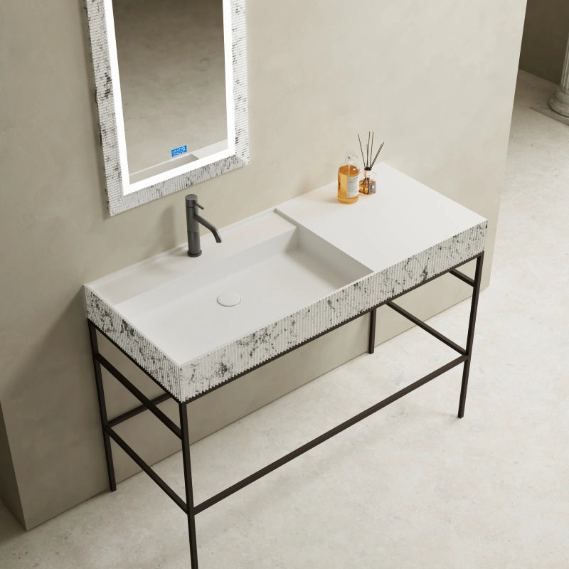 MonBlari XS Series Modern Vessel Sink with Fluted Design