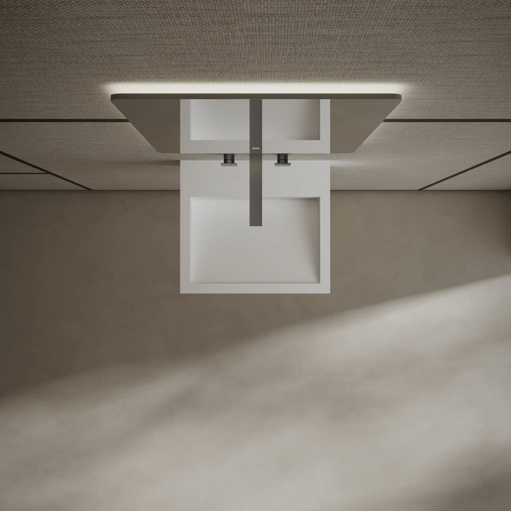 Modern white rectangular wash basin ideal for hotel and commercial bathroom projects