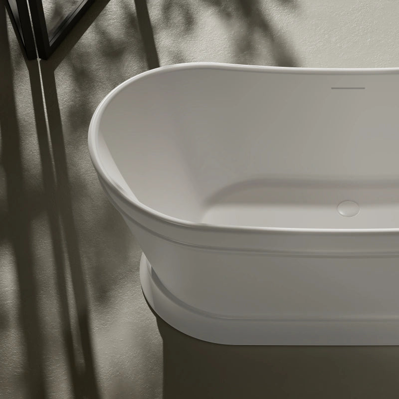 Contemporary acrylic soaking bathtub for modern bathroom renovation
