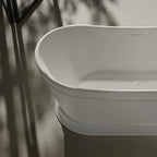 Contemporary acrylic soaking bathtub for modern bathroom renovation