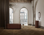 Beryl series contemporary brown luxury soaking tub for modern bathroom