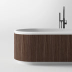 Modern freestanding soaking tub for a relaxing bathroom experience