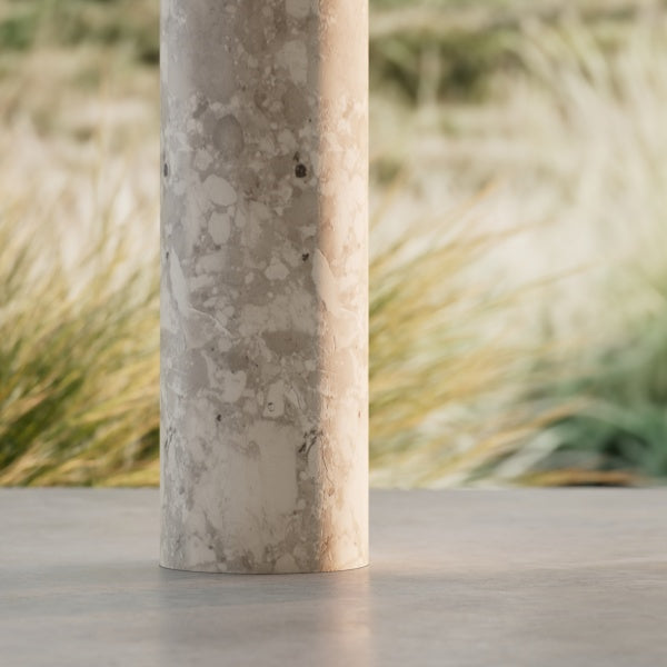 MonBlari STRATA series montage marble pedestal sink in modern bathroom