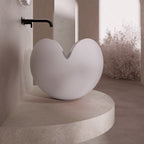 MonBlari FLOWER Series white bud inspired wash basin