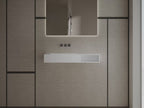 MonBlari TW-G282 White Solid Surface Wall-Mount Basin 1000mm