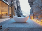 MonBlari XY-5008 White Acrylic Double Slipper Bathtub 1800mm