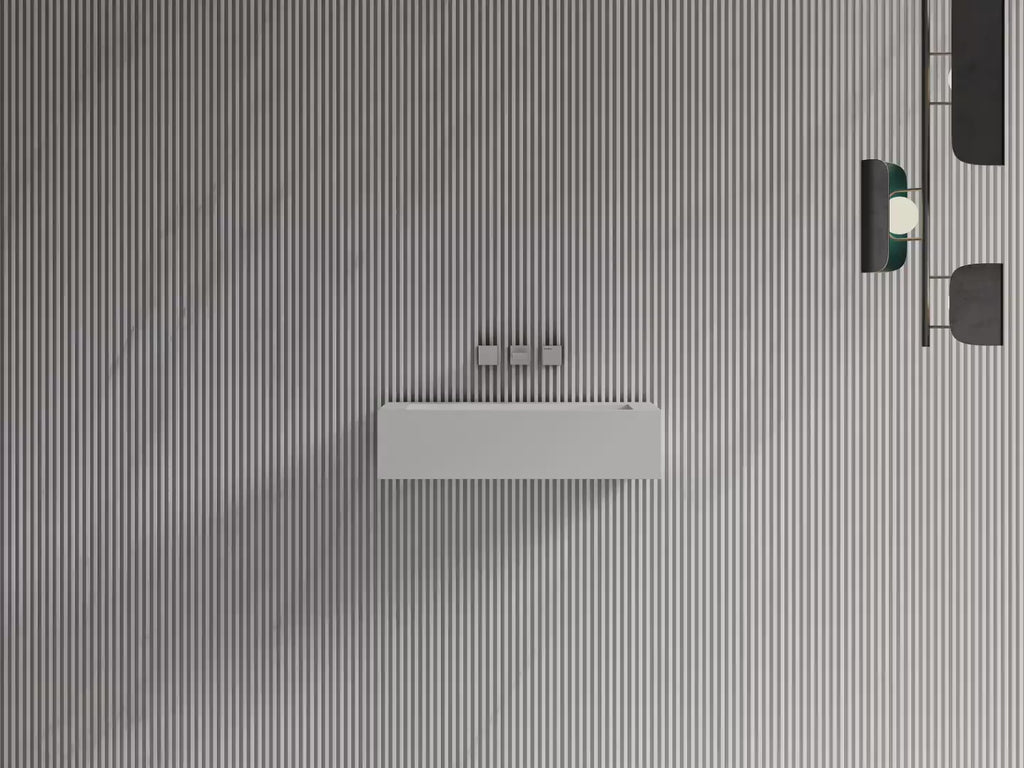 MonBlari TW-G272 Solid Surface Wall-Mounted Basin 600mm