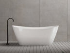 MonBlari TW-6612 White Acrylic Freestanding Bathtub 1520mm - 1690mm