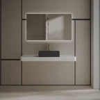MonBlari TW-A113 Black Solid Surface Countertop Basin 450mm - 600mm