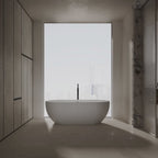 MonBlari Venus® MR-88871 White Solid Surface Freestanding Bathtub 1700mm