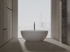 MonBlari TW-8507 White Solid Surface Freestanding Bathtub 1300mm - 1800mm