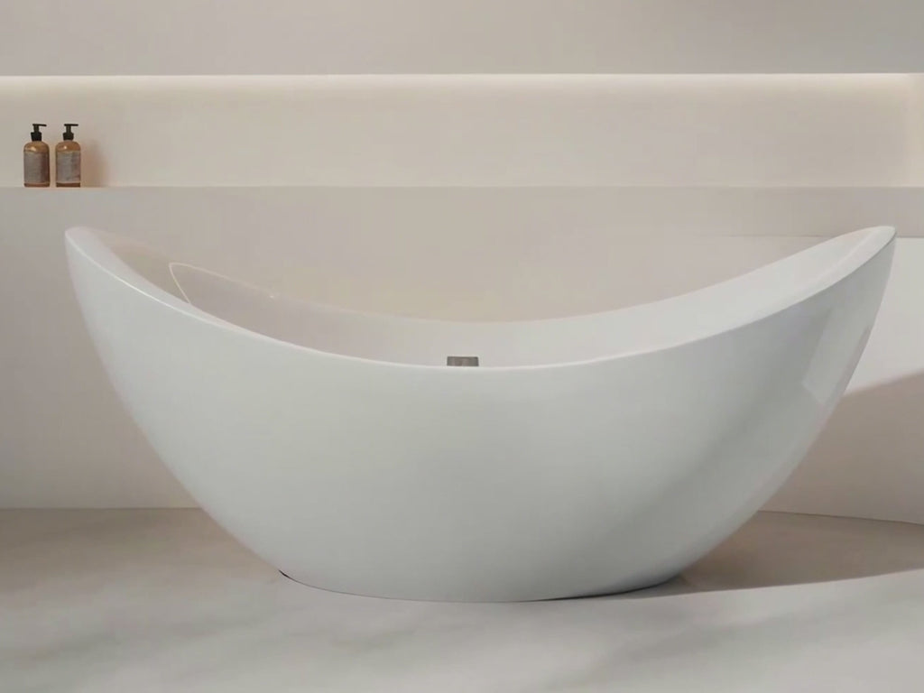 MonBlari XY-1008 Acrylic Double Slipper Bathtub 1800mm