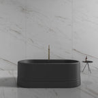 MonBlari TW-7780 Black Acrylic Freestanding Bathtub 1500mm - 1700mm