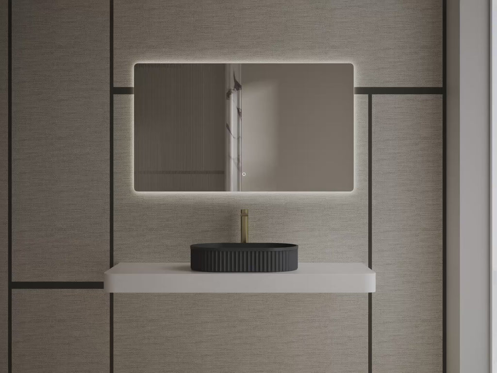 MonBlari TW-A8121 Black  Solid Surface Countertop Basin 550mm
