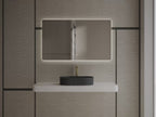 MonBlari TW-A8121 Black  Solid Surface Countertop Basin 550mm
