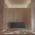 Monblari XY-2005 Black Fluted Acrylic Freestanding Bathtub 1500mm-1700mm